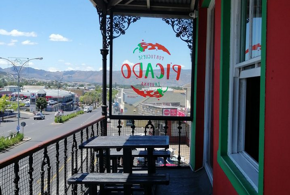 The view from the outdoor seating of this Somerset West restaurant