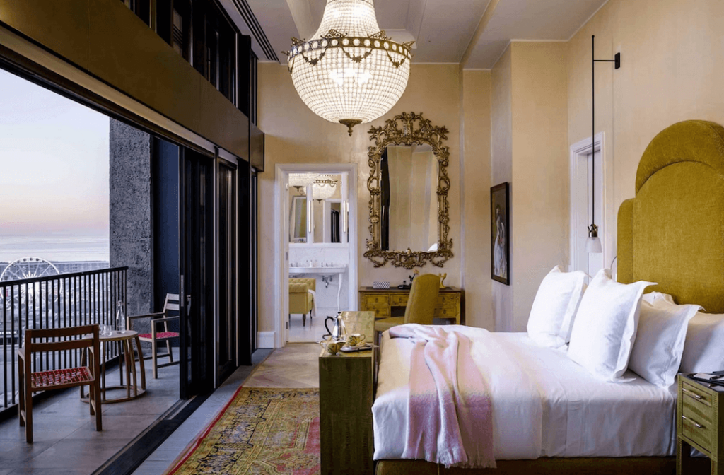 The Penthouse bedroom at the Silo Hotel, serves as an example of the wonderful rooms available at Western Cape hotels